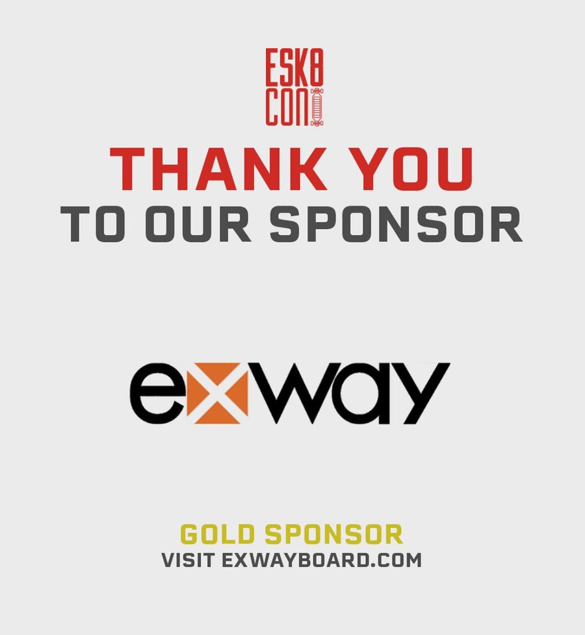 ESK8CON 2025 GOLD SPONSOR - Exway Electric Skateboard