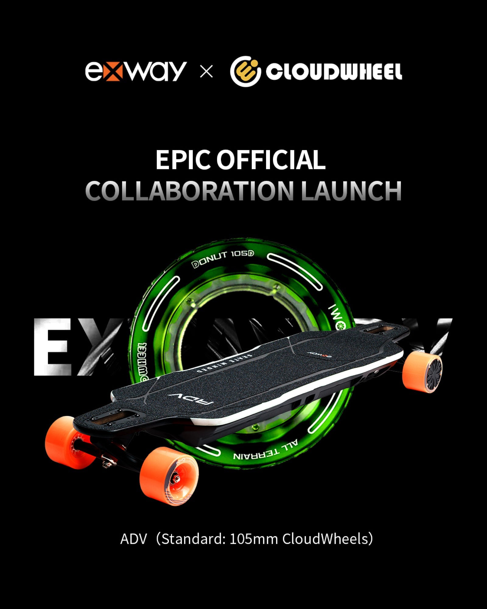 Exway ADV Hub (Pre-Order) - Exway Electric Skateboard