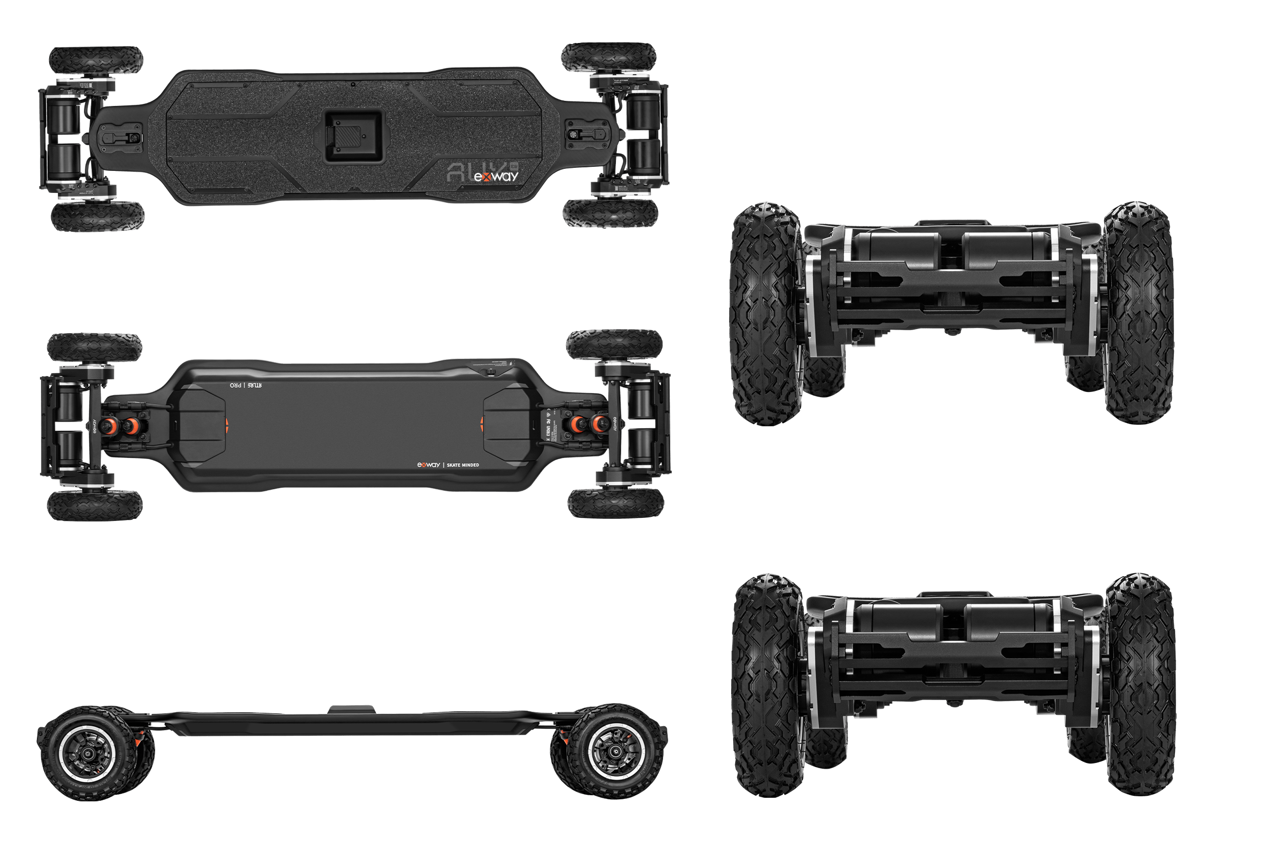 Exway Atlas Pro Gear V2 Electric Skateboard - Exway Electric Skateboard