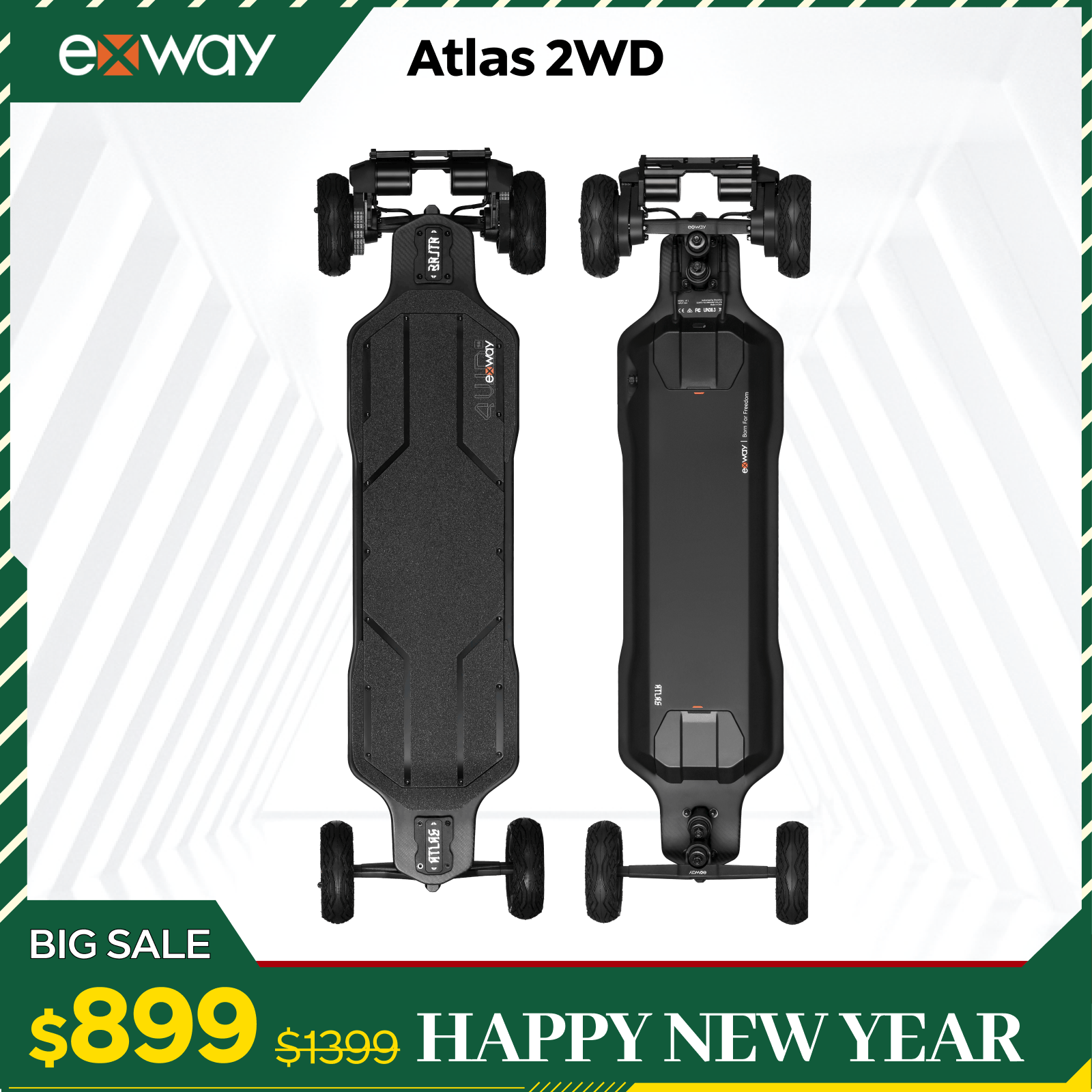 Exway Atlas Series - Exway Electric Skateboard