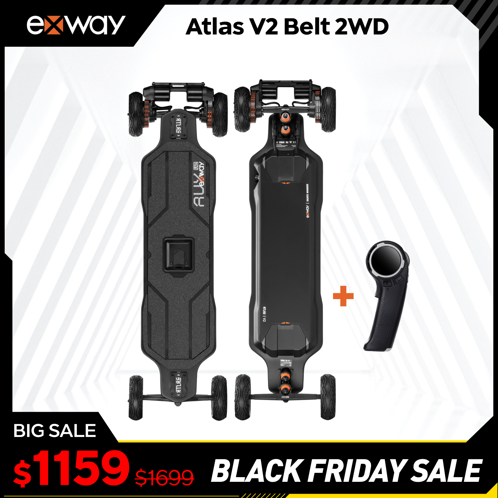 Exway Atlas V2 - Exway Electric Skateboard