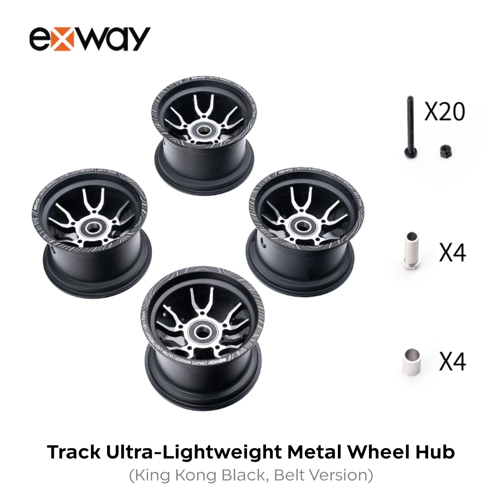 Exway Track Series Ultra - Lightweight Metal Wheel Hub - Exway Electric Skateboard