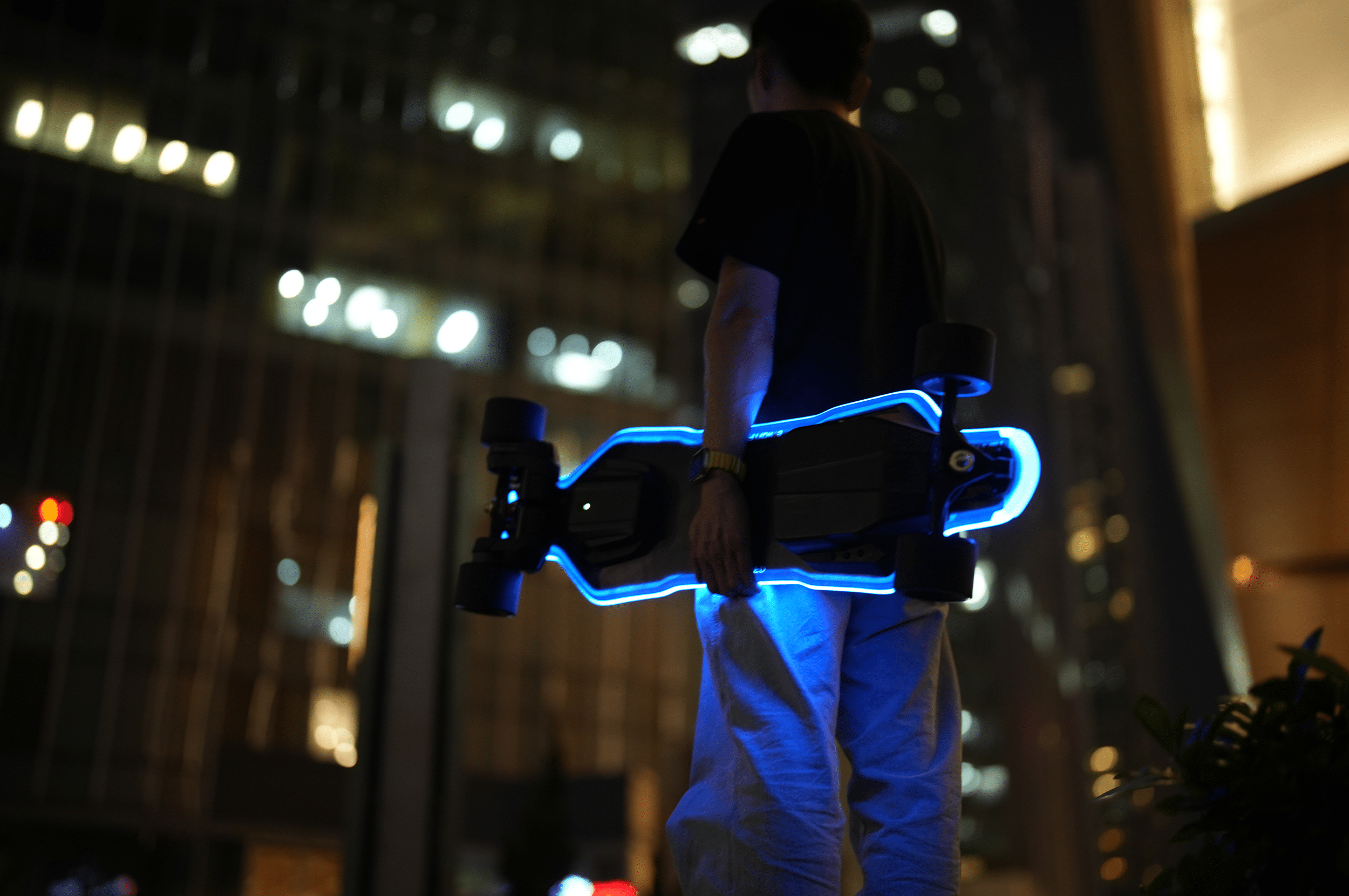New White Light Mode! - Exway Electric Skateboard