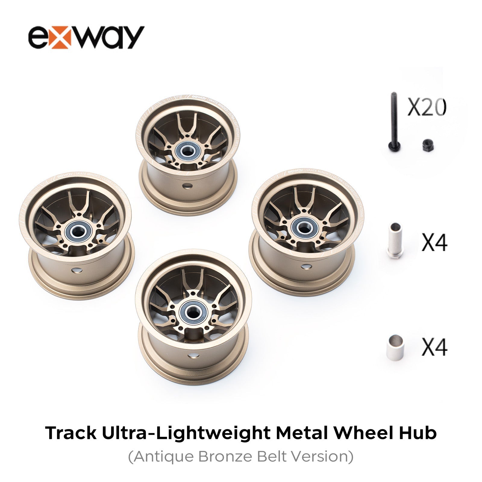 Exway ACE Track Series H78 Ultra - Lightweight Metal Wheel Hub - Exway Electric Skateboard