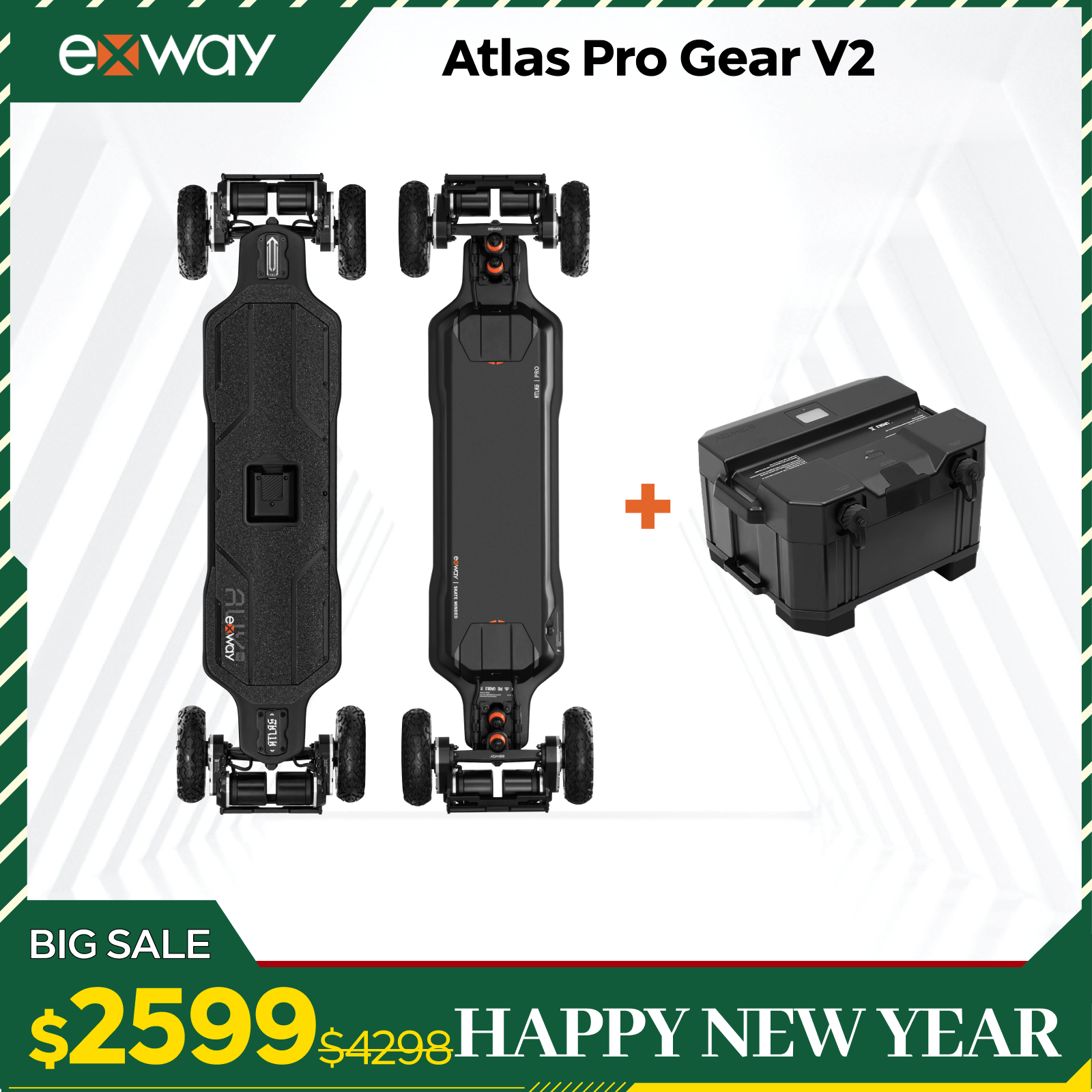 Exway Atlas Pro Series - Exway Electric Skateboard