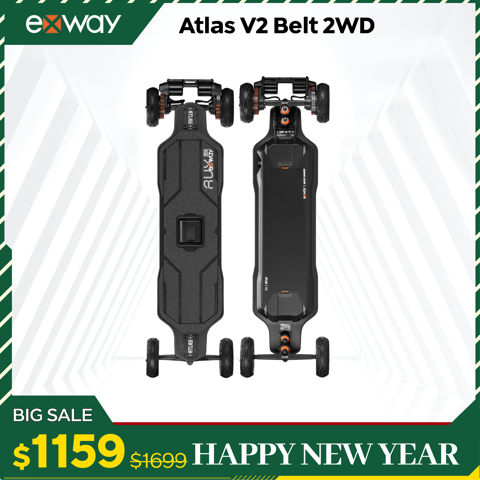Exway Atlas Series - Exway Electric Skateboard