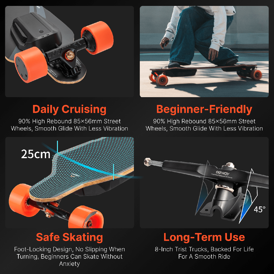 Exway Flex V2 Electric Skateboard - Exway Electric Skateboard